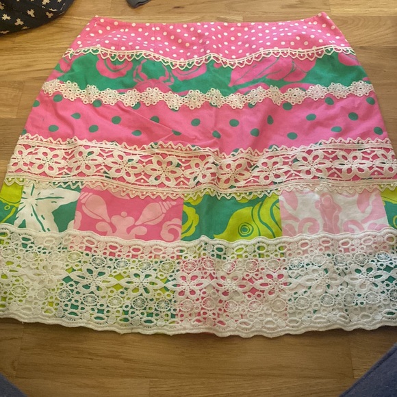 Lily Pulitzer Fancie Nancie printed skirt  - so cute - worn only once! - Picture 6 of 7